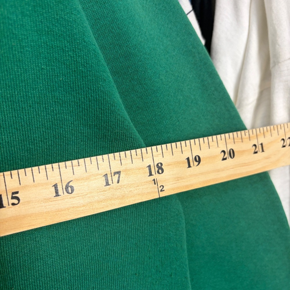 Vintage Russell Athletic Green Sweatshirt Made in USA Blank Crewneck Medium - Picture 5 of 6